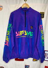 Load image into Gallery viewer, Surf Style Purple Neon Iridescent Windbreaker Jacket: XL
