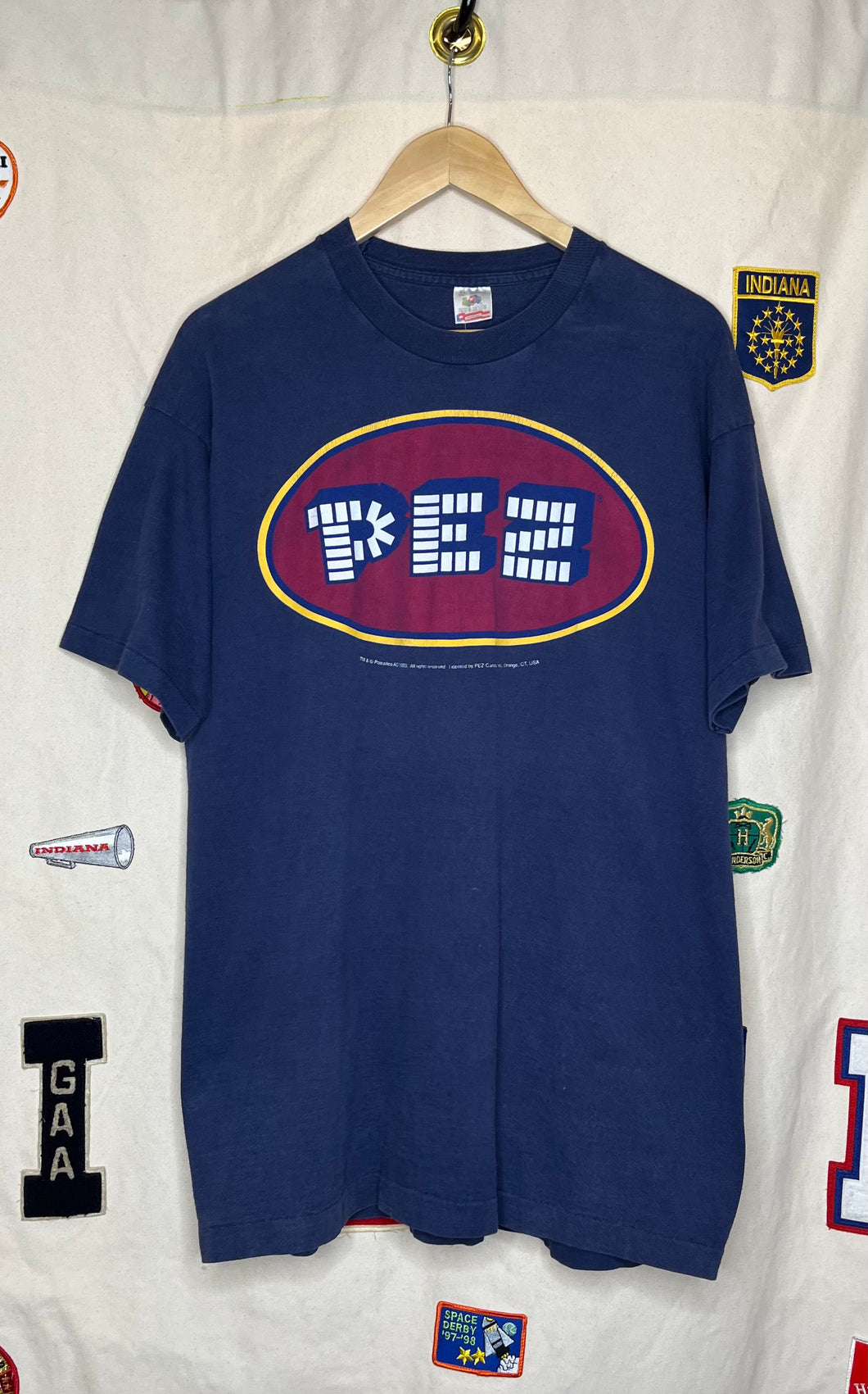 1993 PEZ Candy Navy T-Shirt: XL