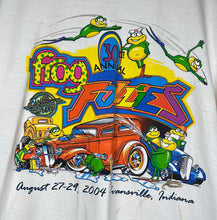 Load image into Gallery viewer, 2004 Frog Follies Evansville White T-Shirt: XL
