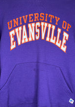 Load image into Gallery viewer, University of Evansville Russell Athletic Hoodie: S
