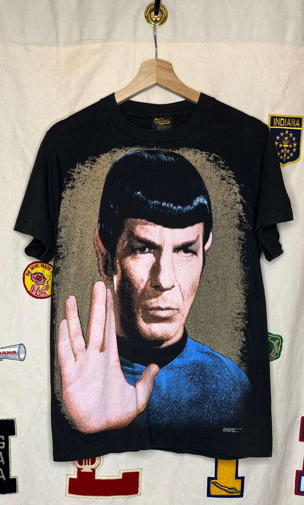 1991 Spock Star Trek Big Face T-Shirt: M