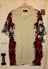 Load image into Gallery viewer, Grateful Dead Rose Skull Dragonfly Button-Up Shirt: L
