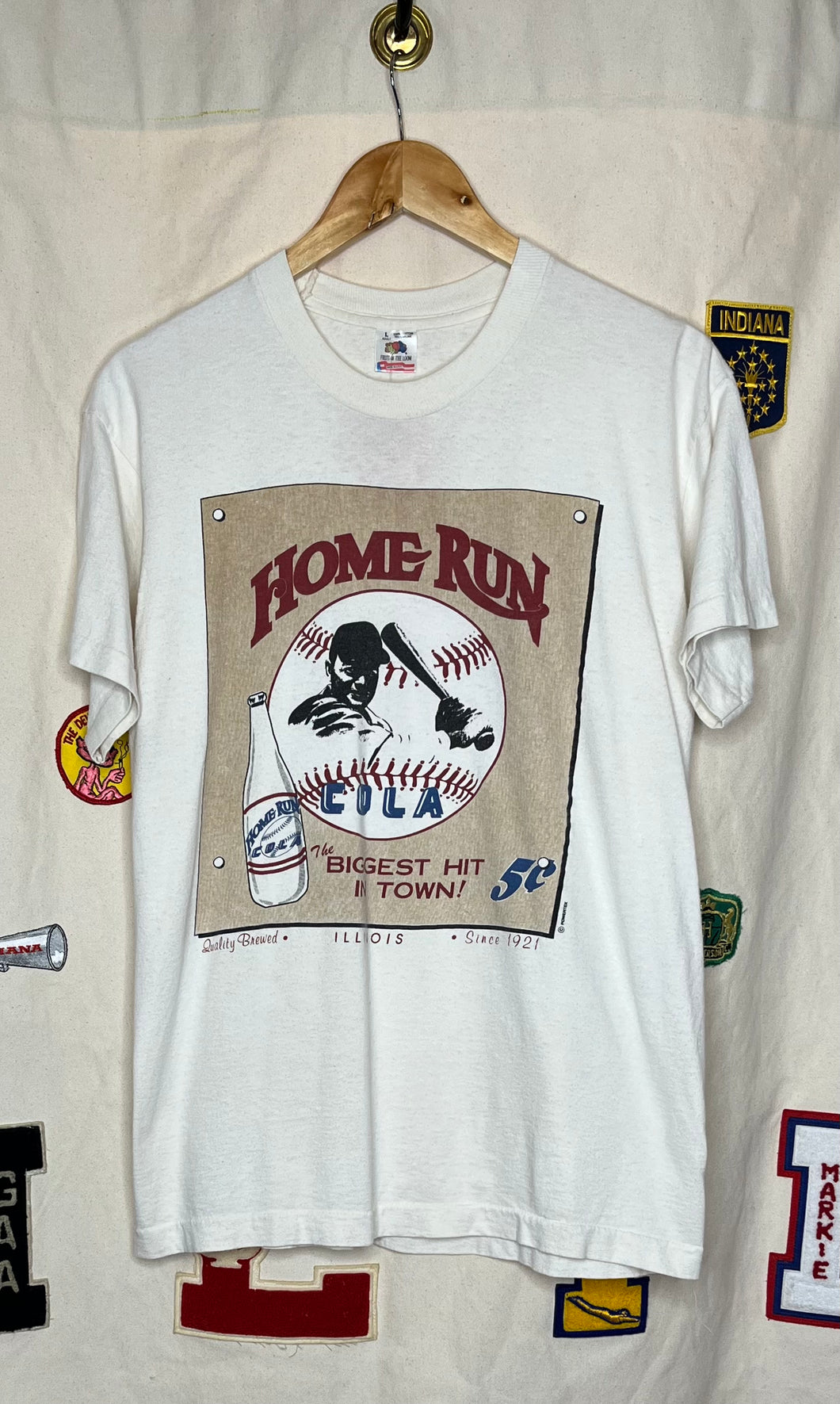 Vintage Babe Ruth Home Run Cola T-Shirt: M/L