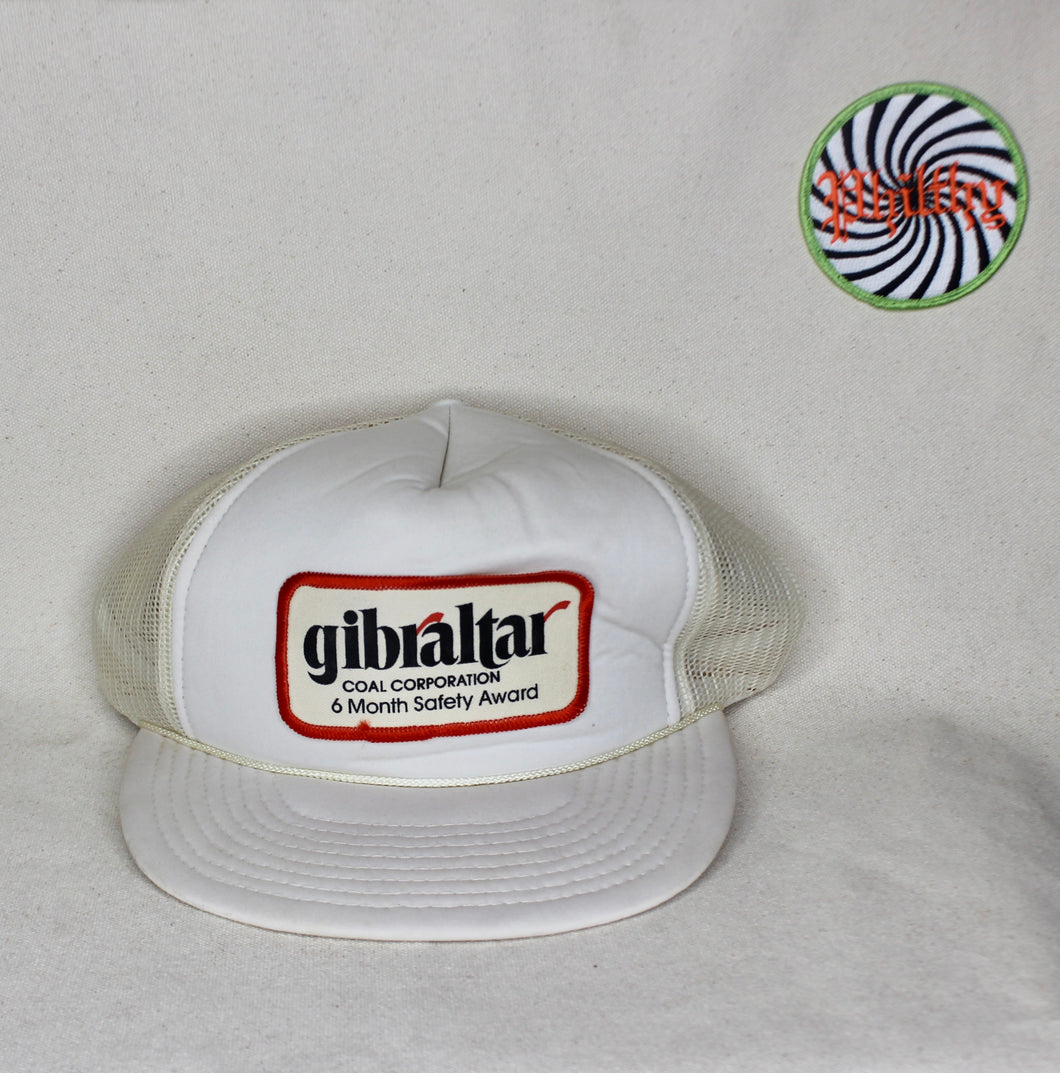 Vintage Gibraltar Coal Corp. Mesh Patch Trucker Rope Hat