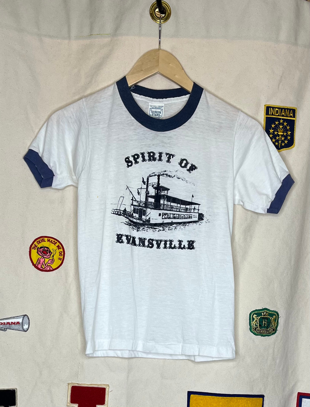 Spirit of Evansville Boat Ringer T-Shirt: S
