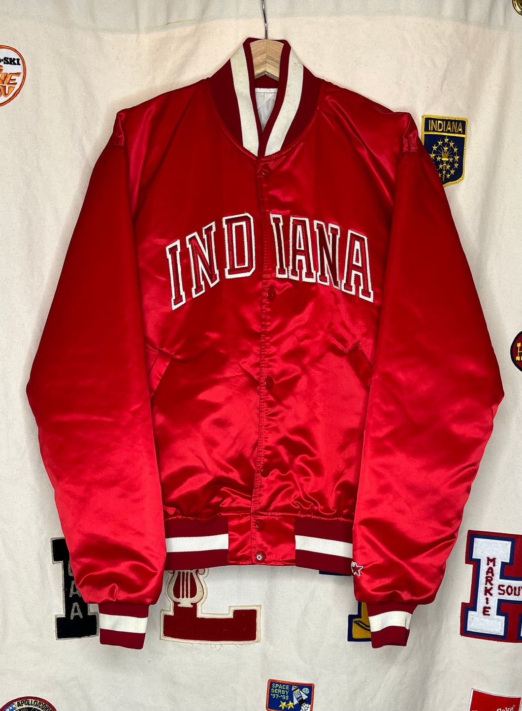 Vintage Starter Indiana University Hoosiers Satin Jacket: L