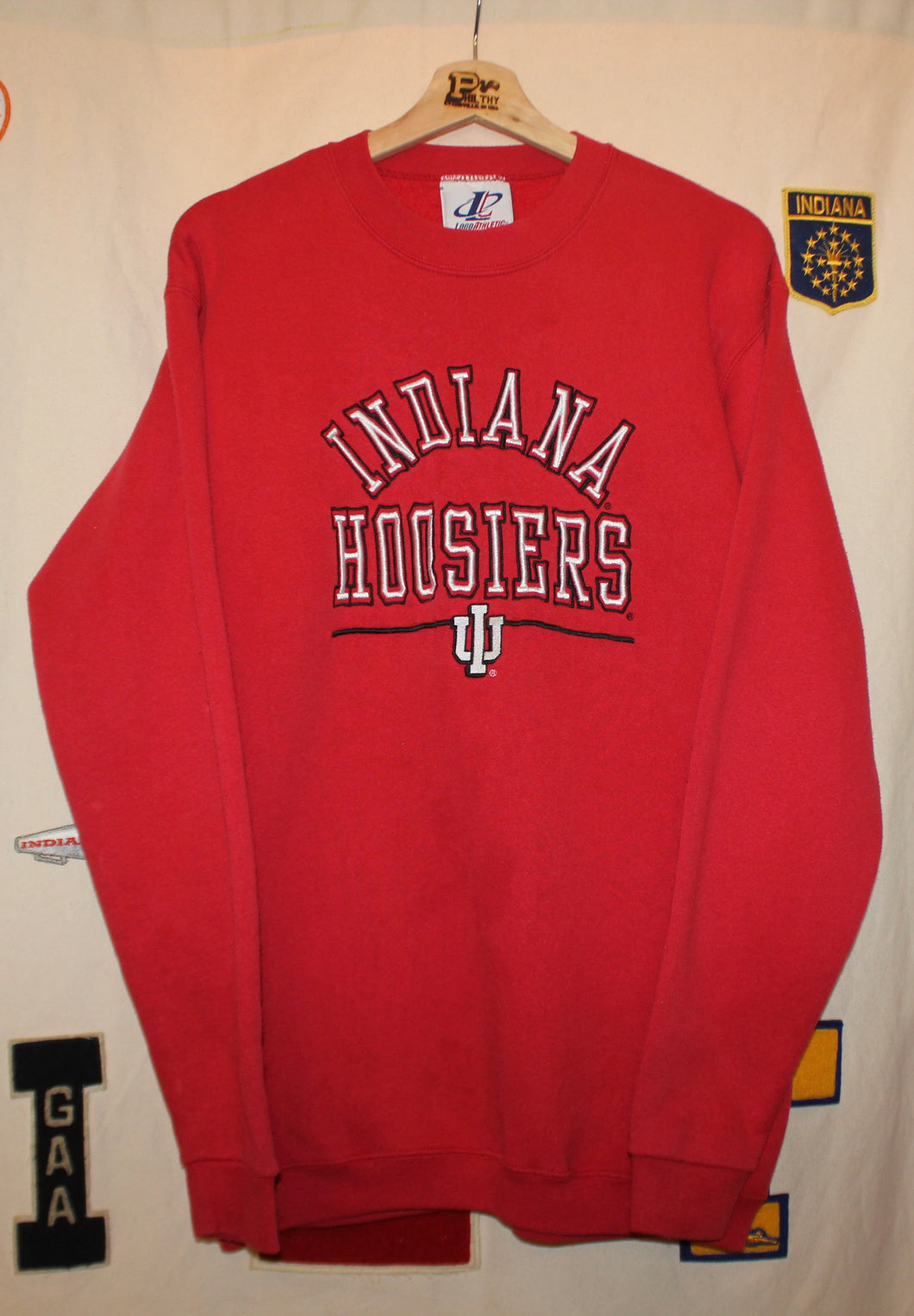Indiana University Logo Athletic Crewneck: XL