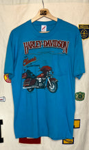 Load image into Gallery viewer, Vintage Harley-Davidson Bud&#39;s Evansville T-Shirt: L
