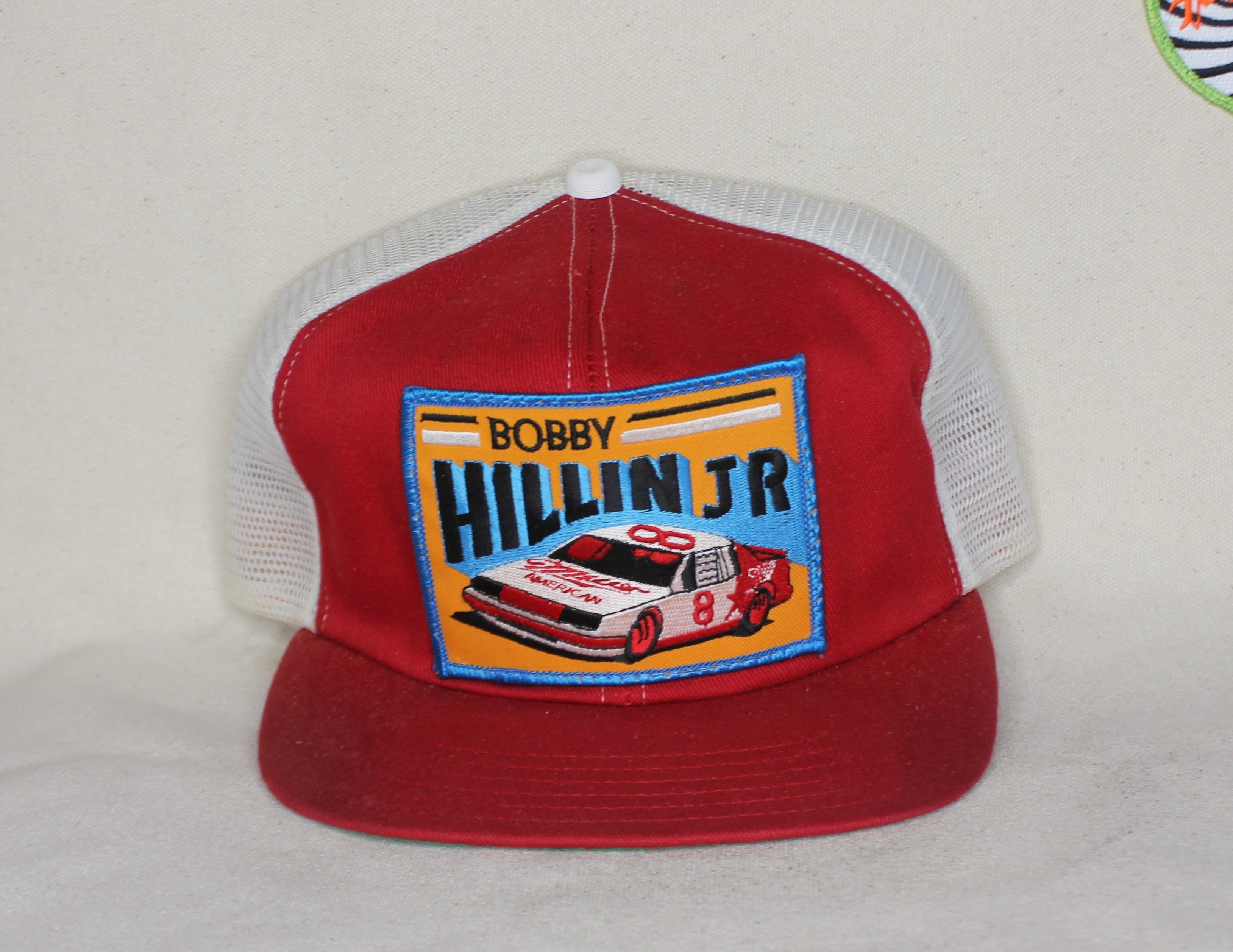Vtg Bobby Hillin Jr Miller Racing Nascar 80's Patch Trucker Hat