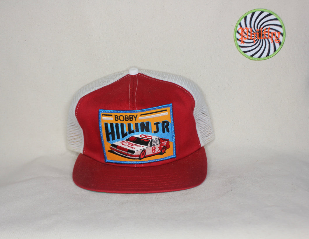 Vtg Bobby Hillin Jr Miller Racing Nascar 80's Patch Trucker Hat