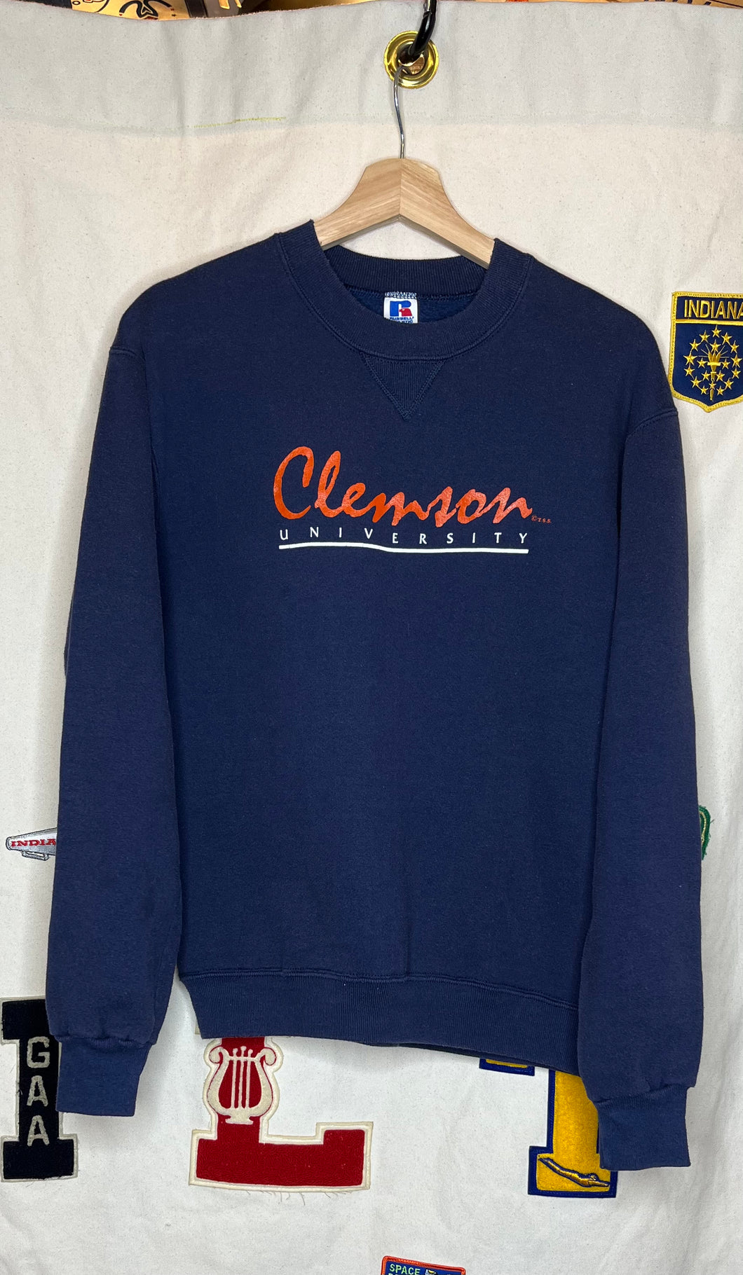 Vintage Clemson University Russell Athletic Crewneck: M