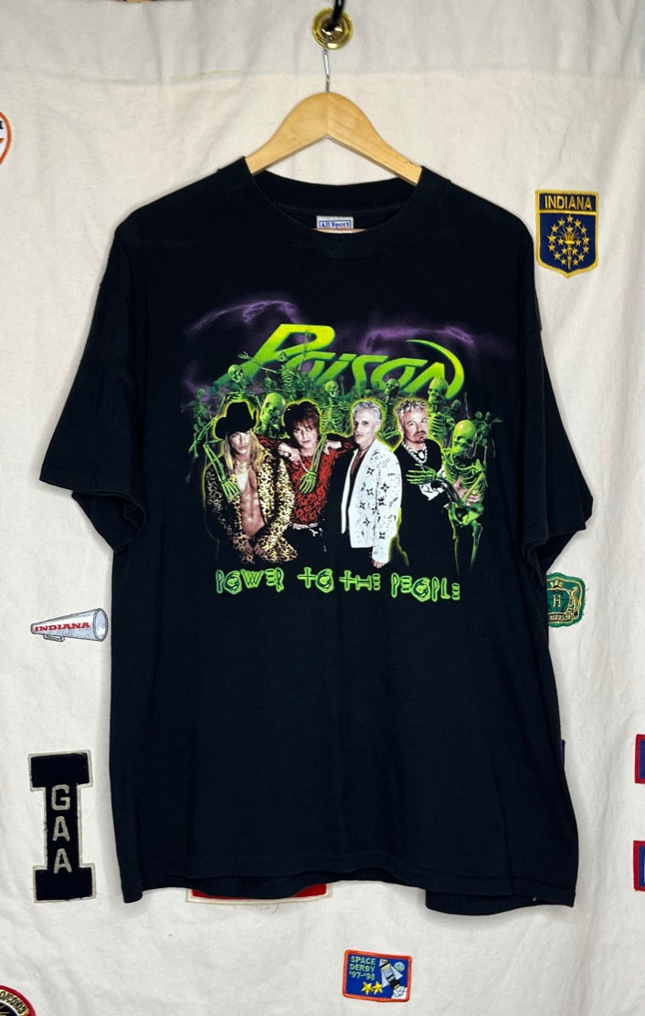 2000 Poison Power to the People Tour T-Shirt: XL