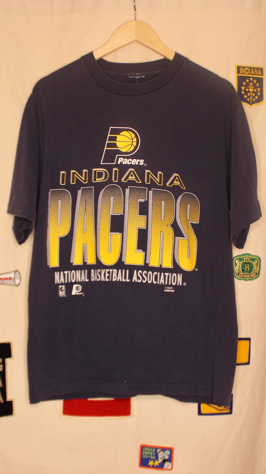 Indiana Pacers Logo Athletic T-Shirt: XL
