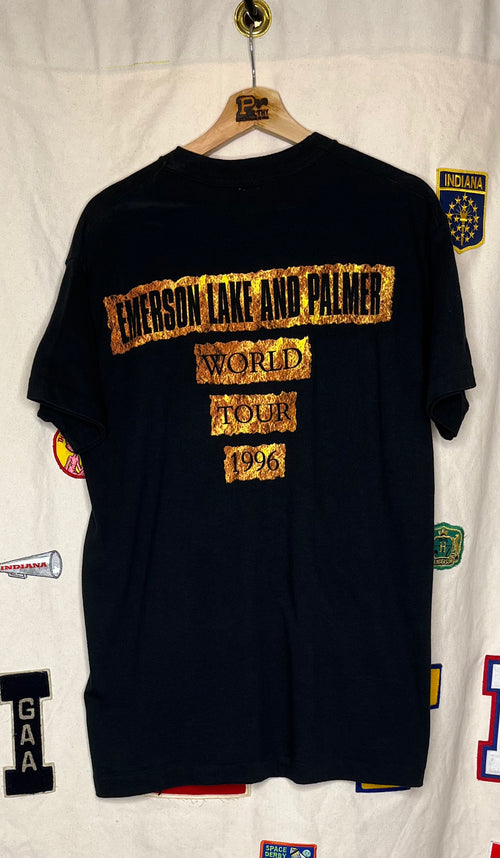 Vintage 1996 ELP Emerson Lake and Palmer World Tour T-Shirt: L