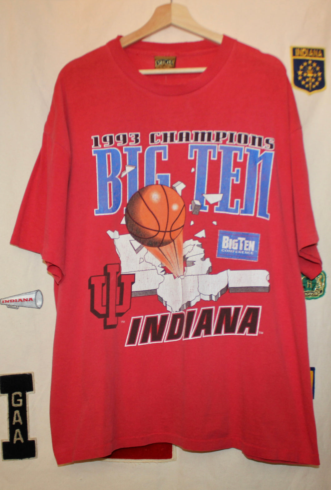 1993 Indiana University Big Ten Championship T-Shirt: XL