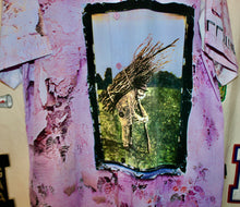 Load image into Gallery viewer, Led Zeppelin IV Pink Button Up Shirt by Dragonfly: Large
