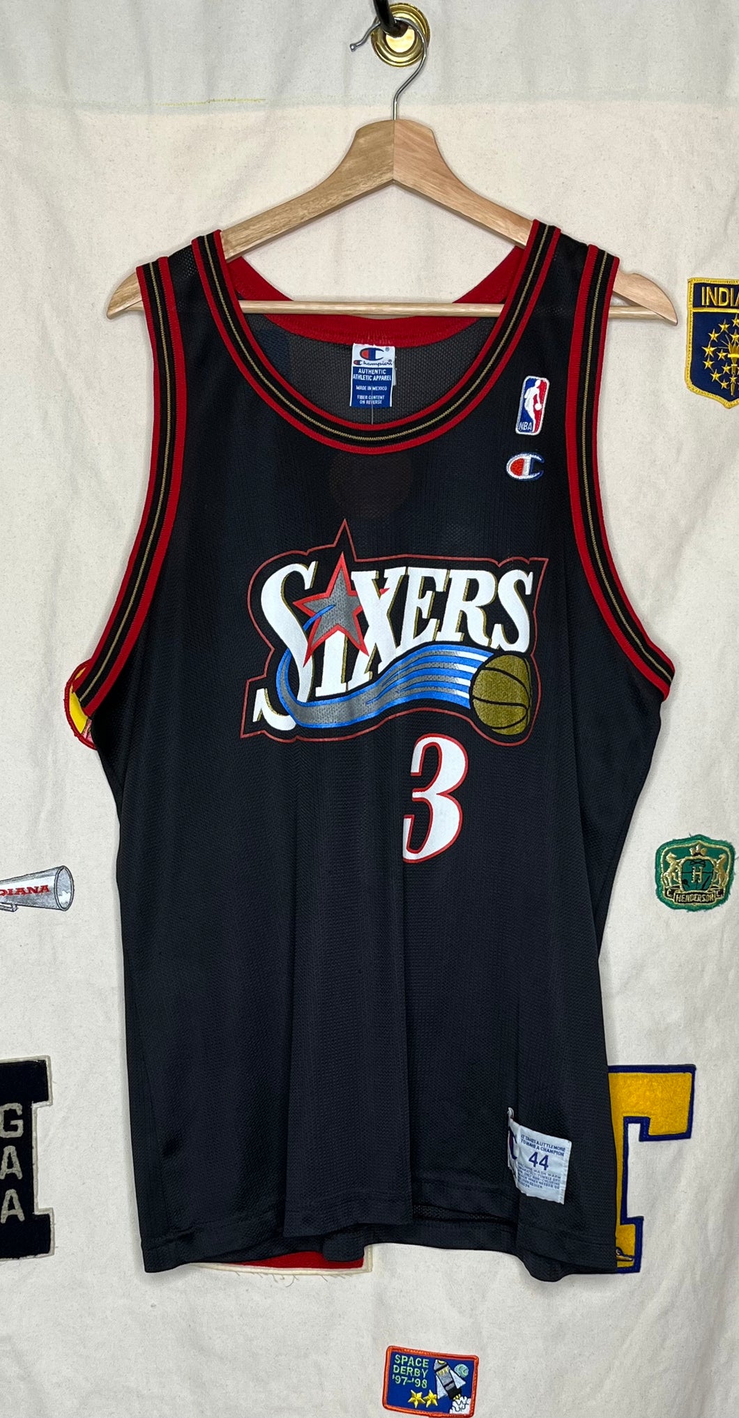 Allen Iverson Philadelphia 76ers Champion Jersey: L