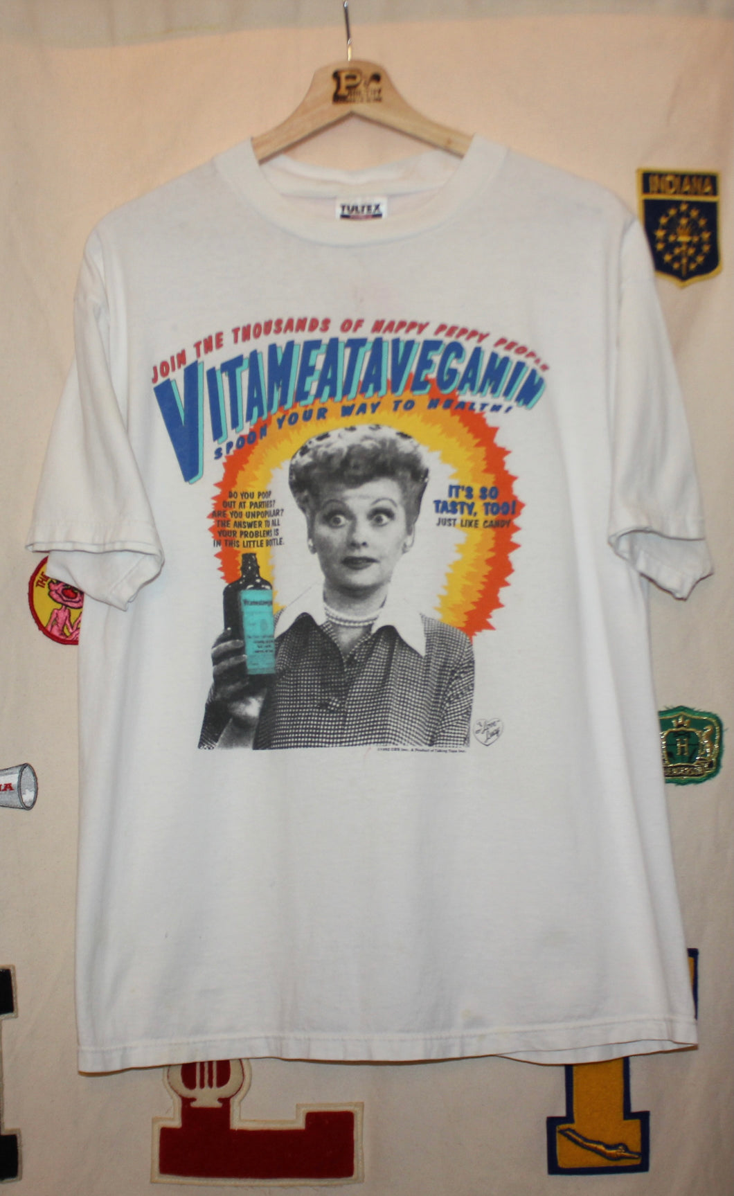 1992 I Love Lucy VitaMeataVeganin T-Shirt: XL