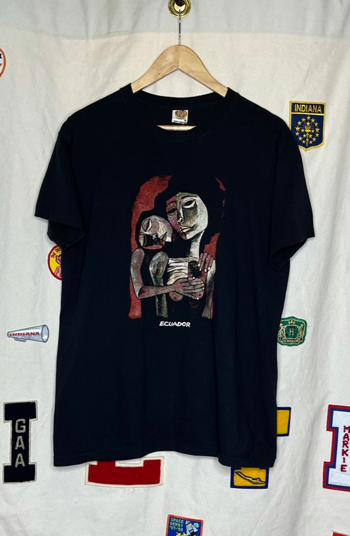 Ecuador Art Tourist T-Shirt: L/XL