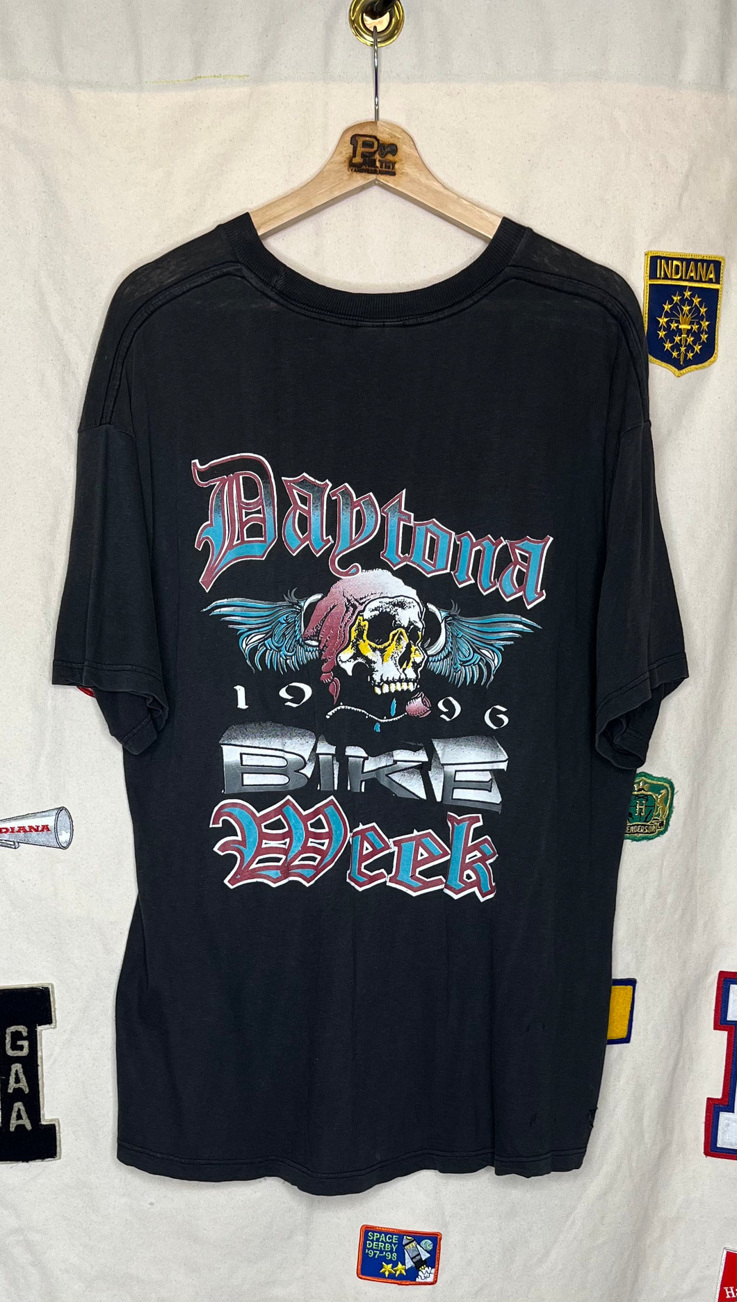 1996 Daytona Bike Week Logo 7 T-Shirt: L