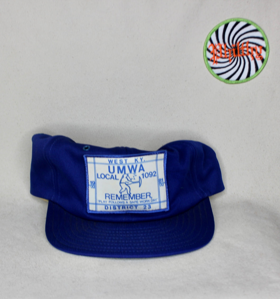 Vintage West Kentucky UMWA Union Patch Snapback Hat