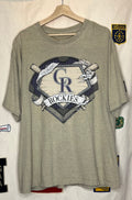 Vintage Starter Colorado Rockies Tan MLB T-Shirt: XL