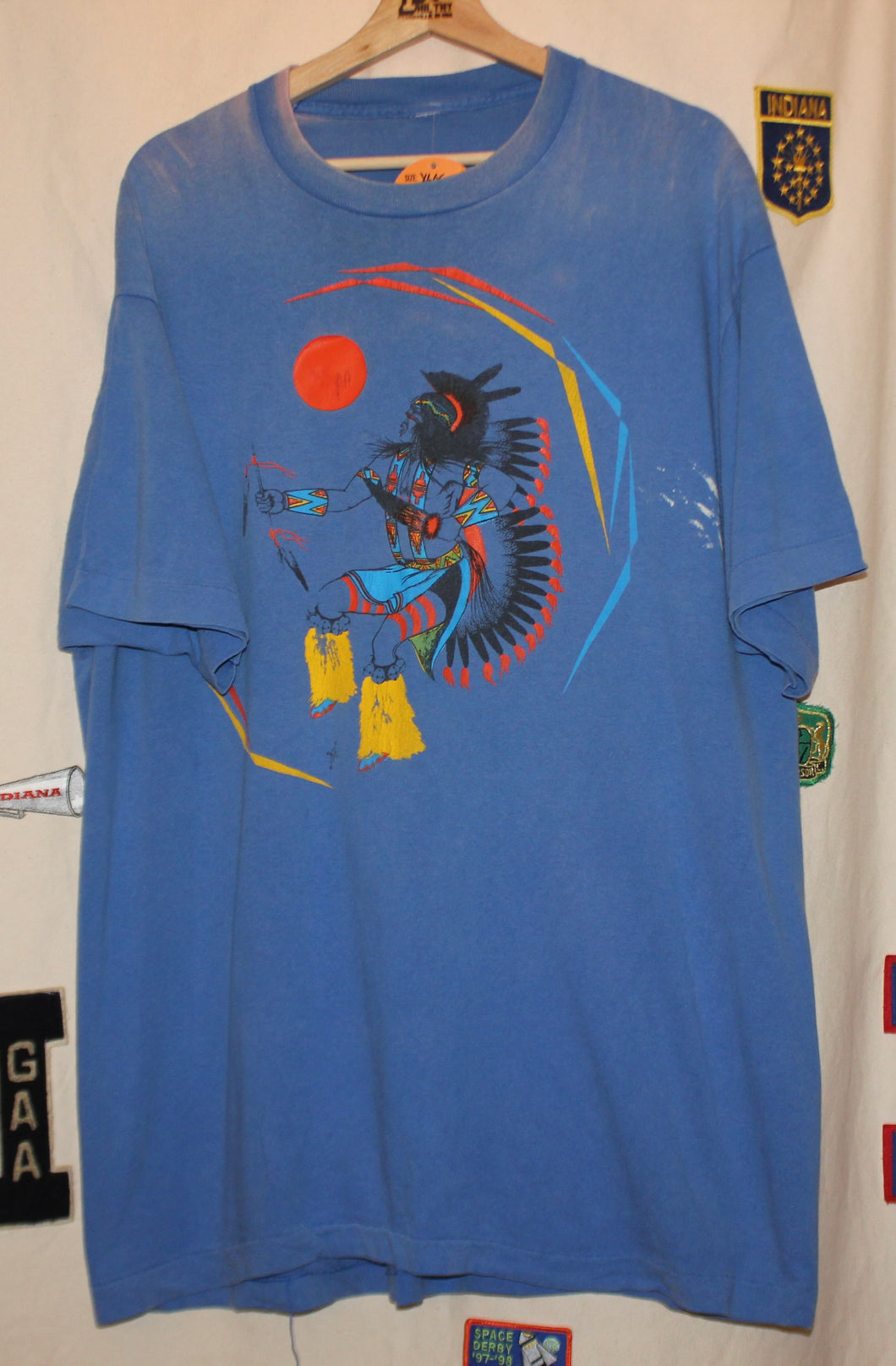 Native American Warrior T-Shirt: XL/XXL