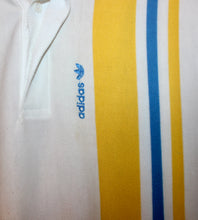 Load image into Gallery viewer, 80s Adidas Striped Button-Up Shirt: XL
