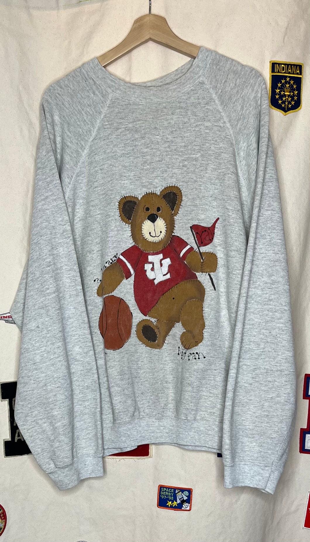 Indiana University Bear Fan Crewneck: XXXXL