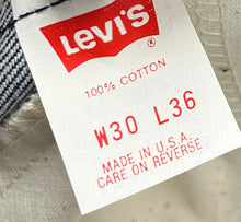 Load image into Gallery viewer, 70s NWT Levi&#39;s Orange Tab Bell-Bottom Jeans: 30x36
