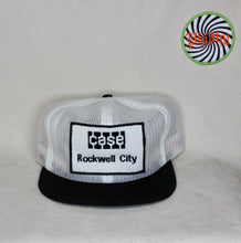 Load image into Gallery viewer, Vintage Case Rockwell City All Mesh Snapback Patch Trucker Farmer Hat
