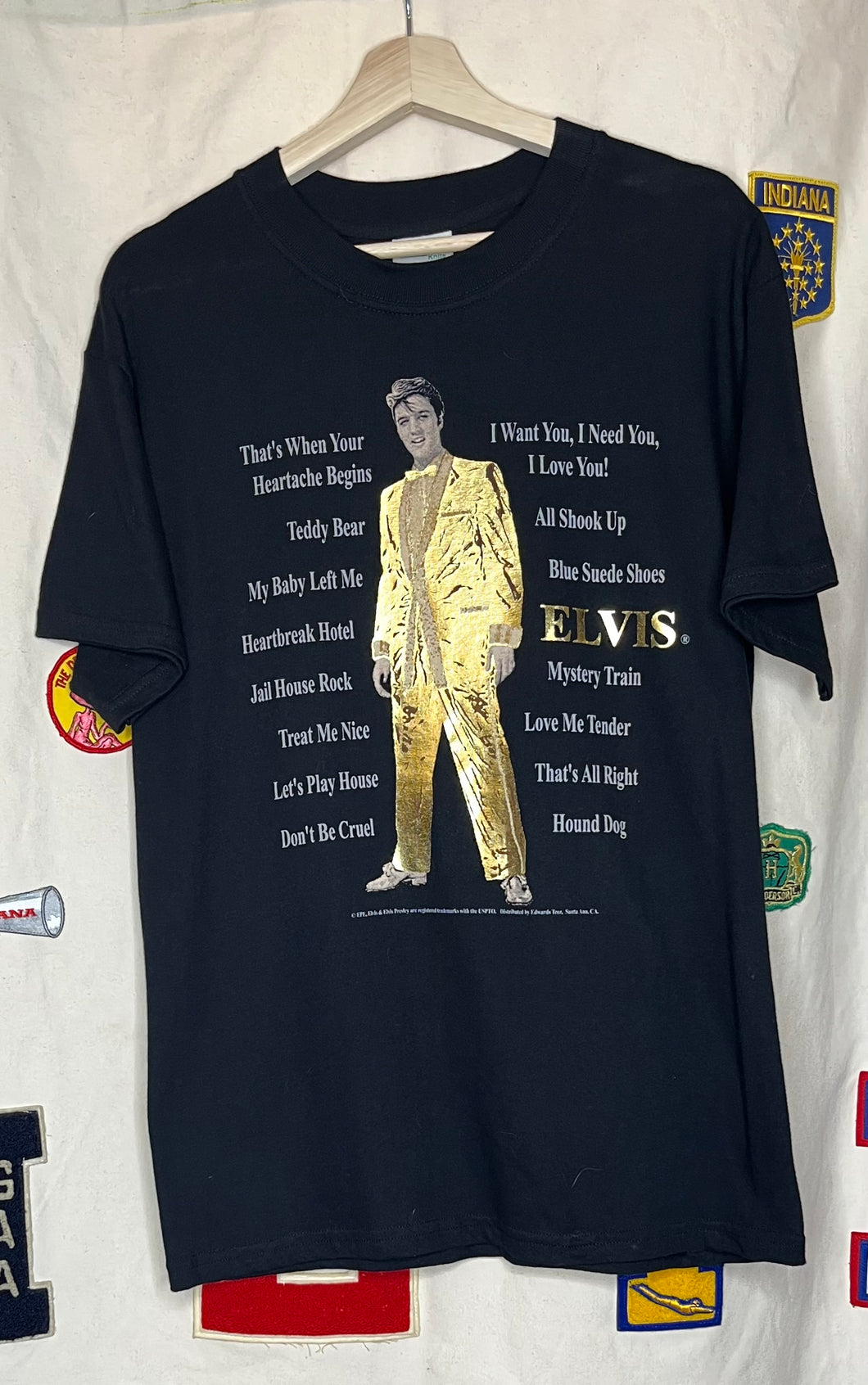 Elvis Presley Gold Suit T-Shirt: M