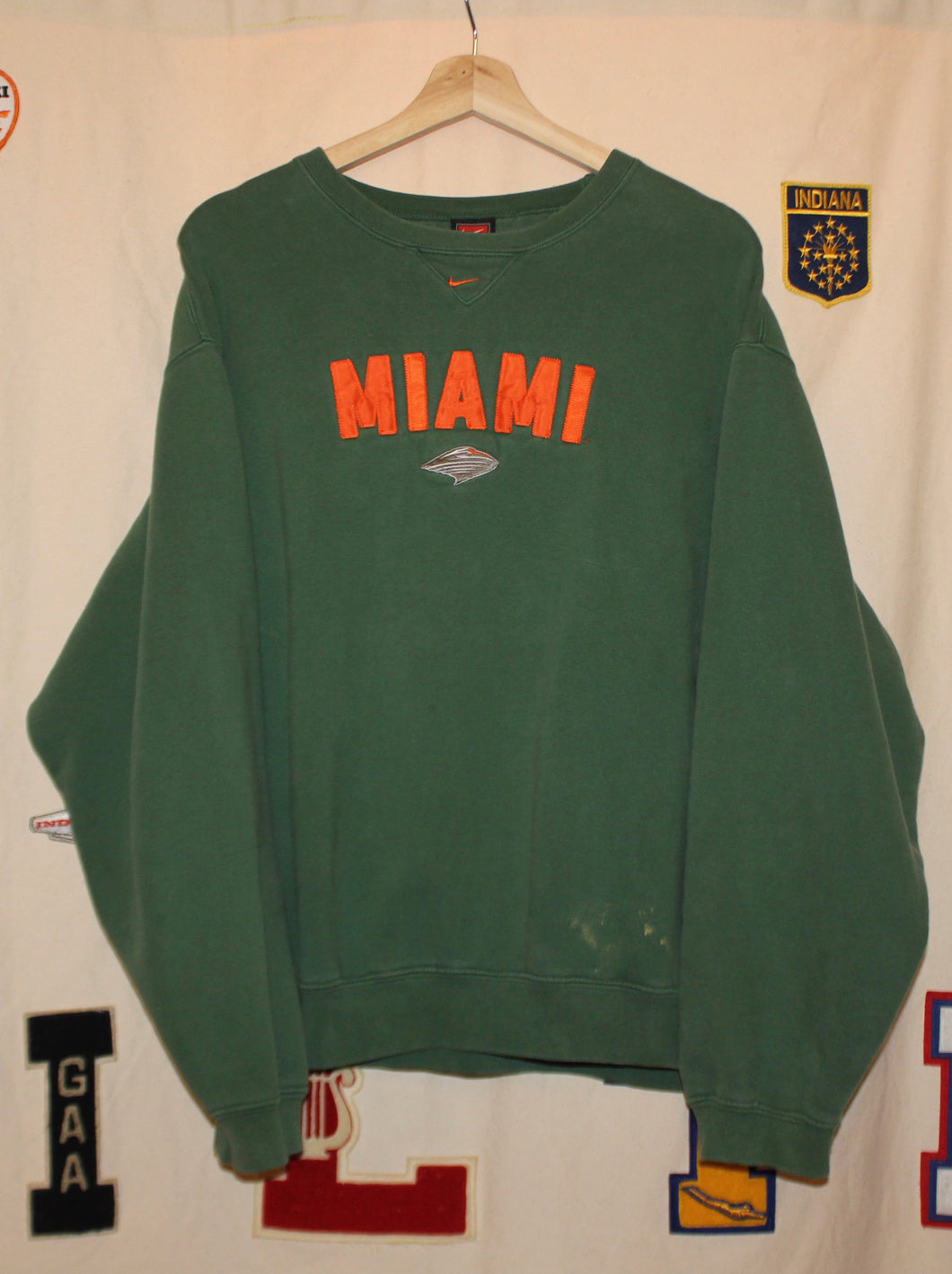 University of Miami Team Nike Crewneck: M