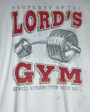 Load image into Gallery viewer, Lord&#39;s Gym White Stained T-Shirt: M
