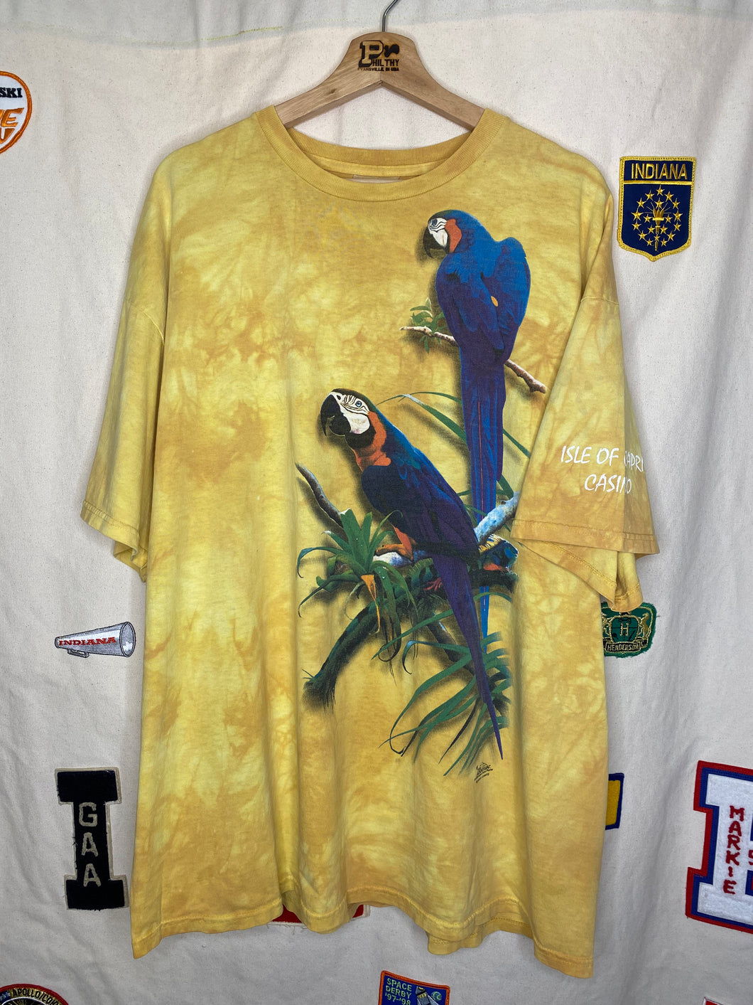 The Mountain Macaw Bird Tie-Dye T-Shirt: XXL