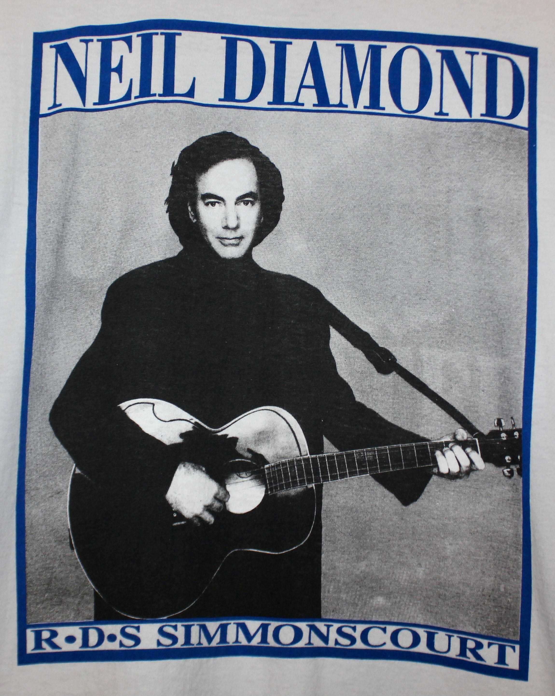 Vintage 1989 Neil Diamond Tour White T-Shirt: L