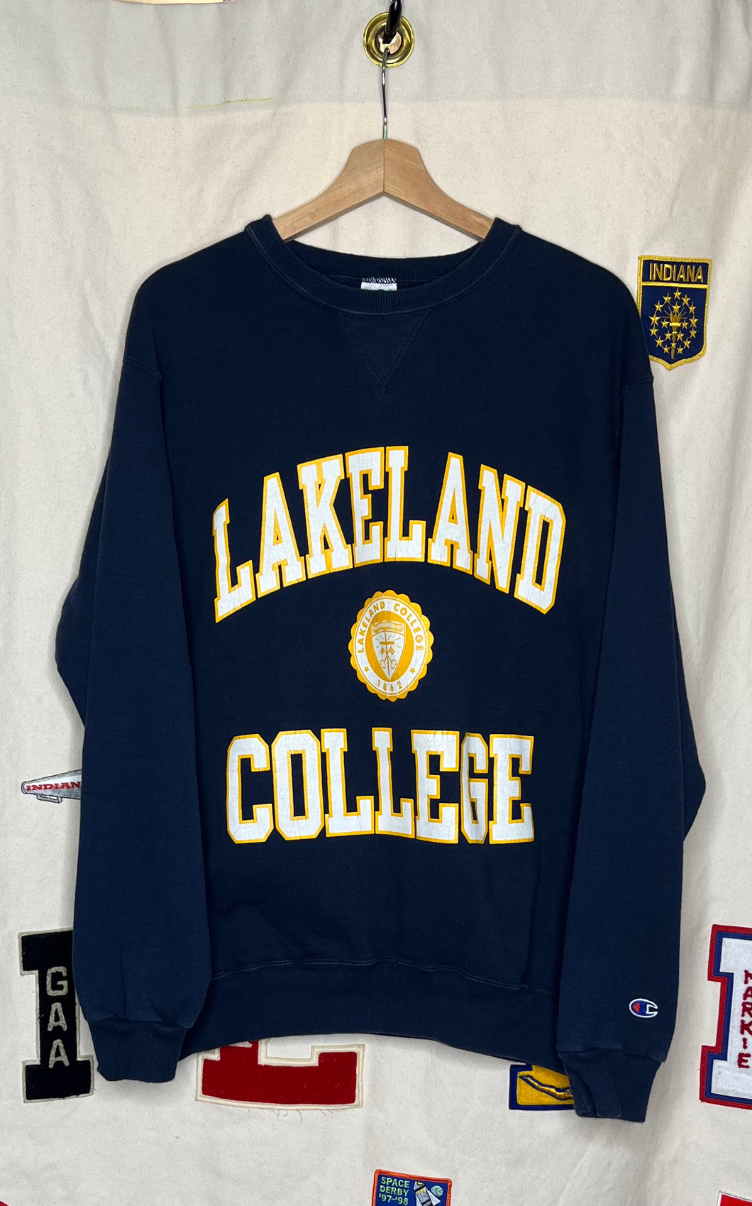 Vintage Lakeland College Champion Crewneck: XL