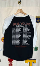 Load image into Gallery viewer, 1983 Neil Young Solo Tour Raglan T-Shirt: M
