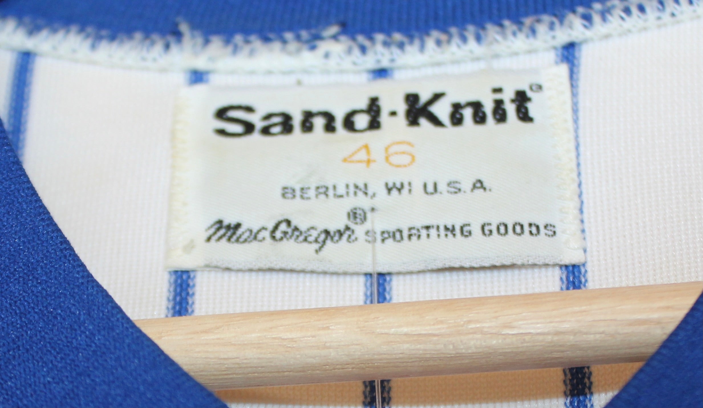 Vintage New York Mets Sandknit Pinstripe Jersey: L/XL