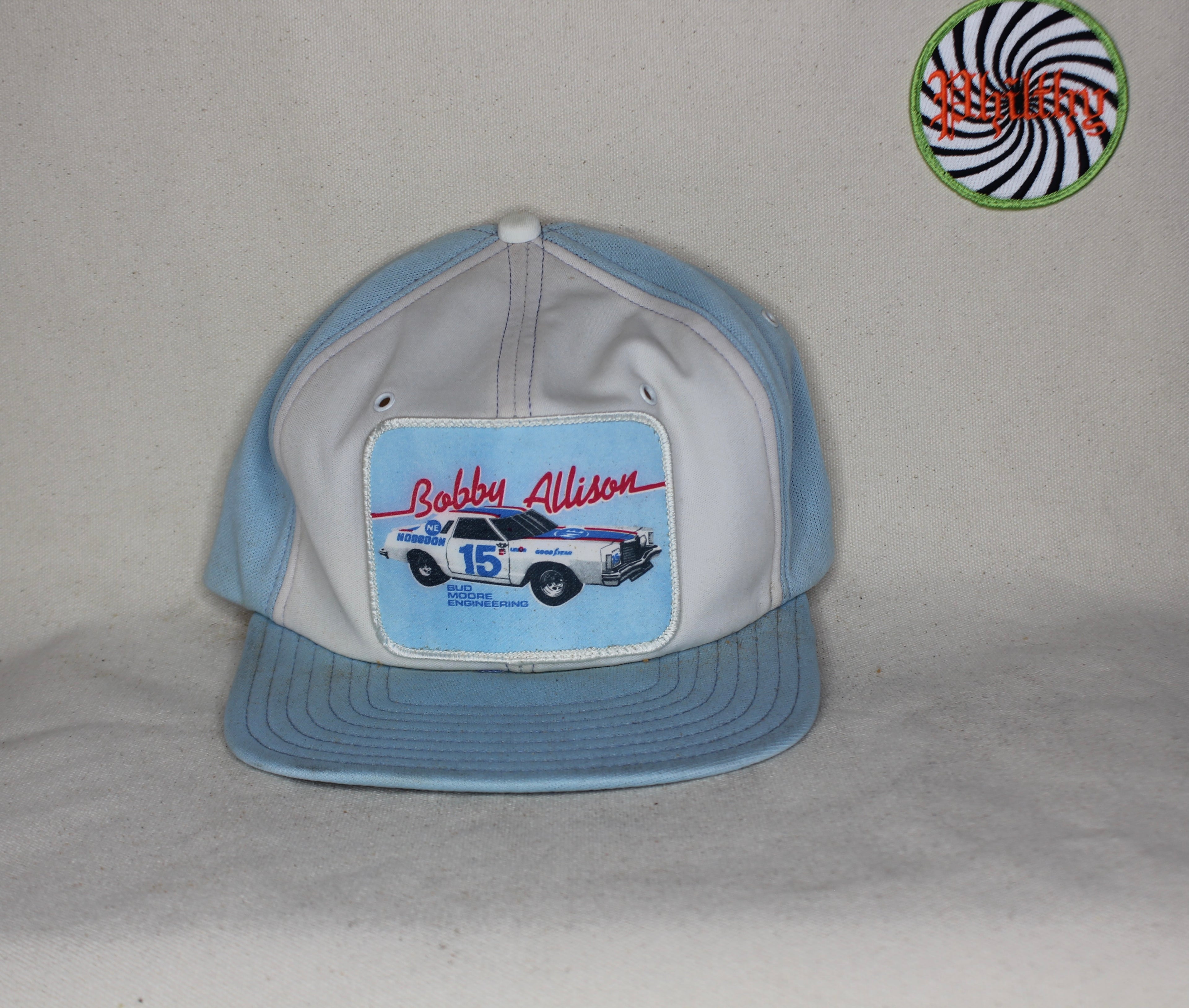 Vtg Bobby Allison Nascar Hodgon 15 Patch 80's Snapback Trucker Hat