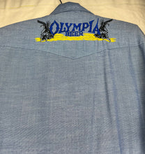 Load image into Gallery viewer, Olympia Beer Button-Up Long Sleeve Shirt: S/M
