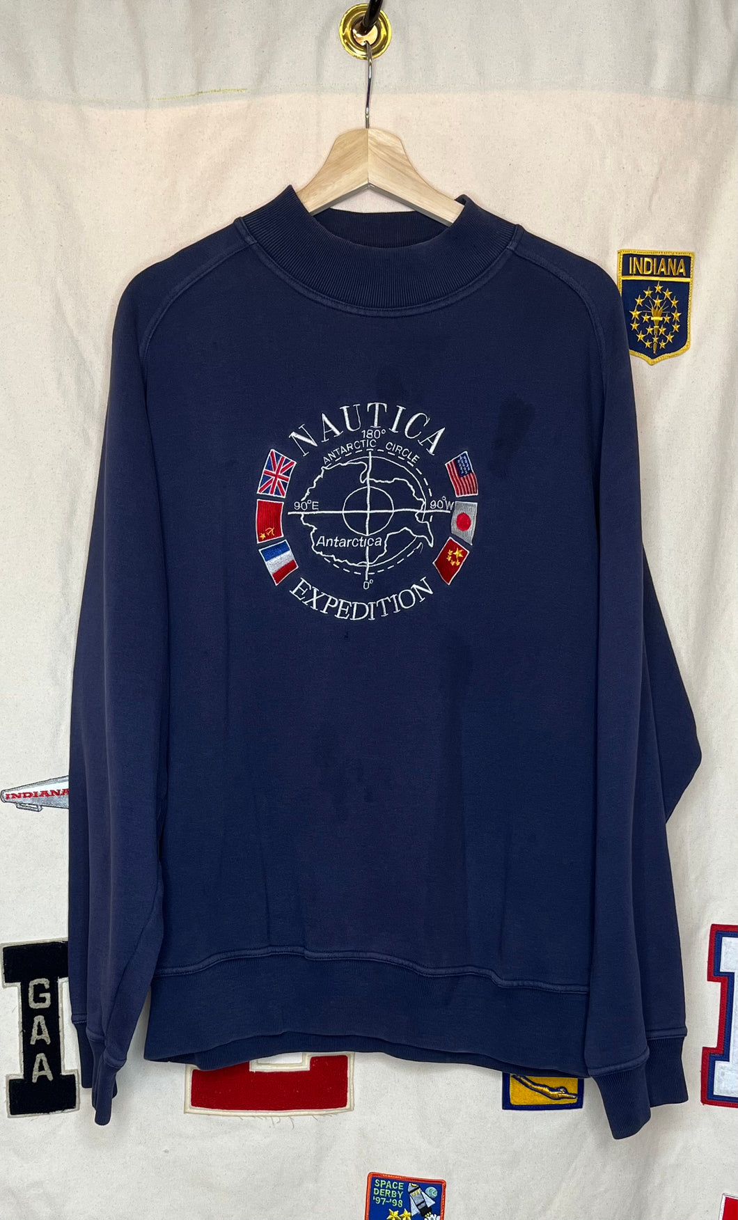 Nautica Expedition Embroidered Crewneck: XL