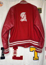Load image into Gallery viewer, 1979 Patched Red M Letterman Jacket: M
