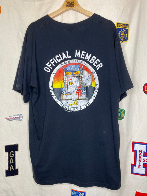 Road Rooster Trash Fashion Black T-Shirt: XXL