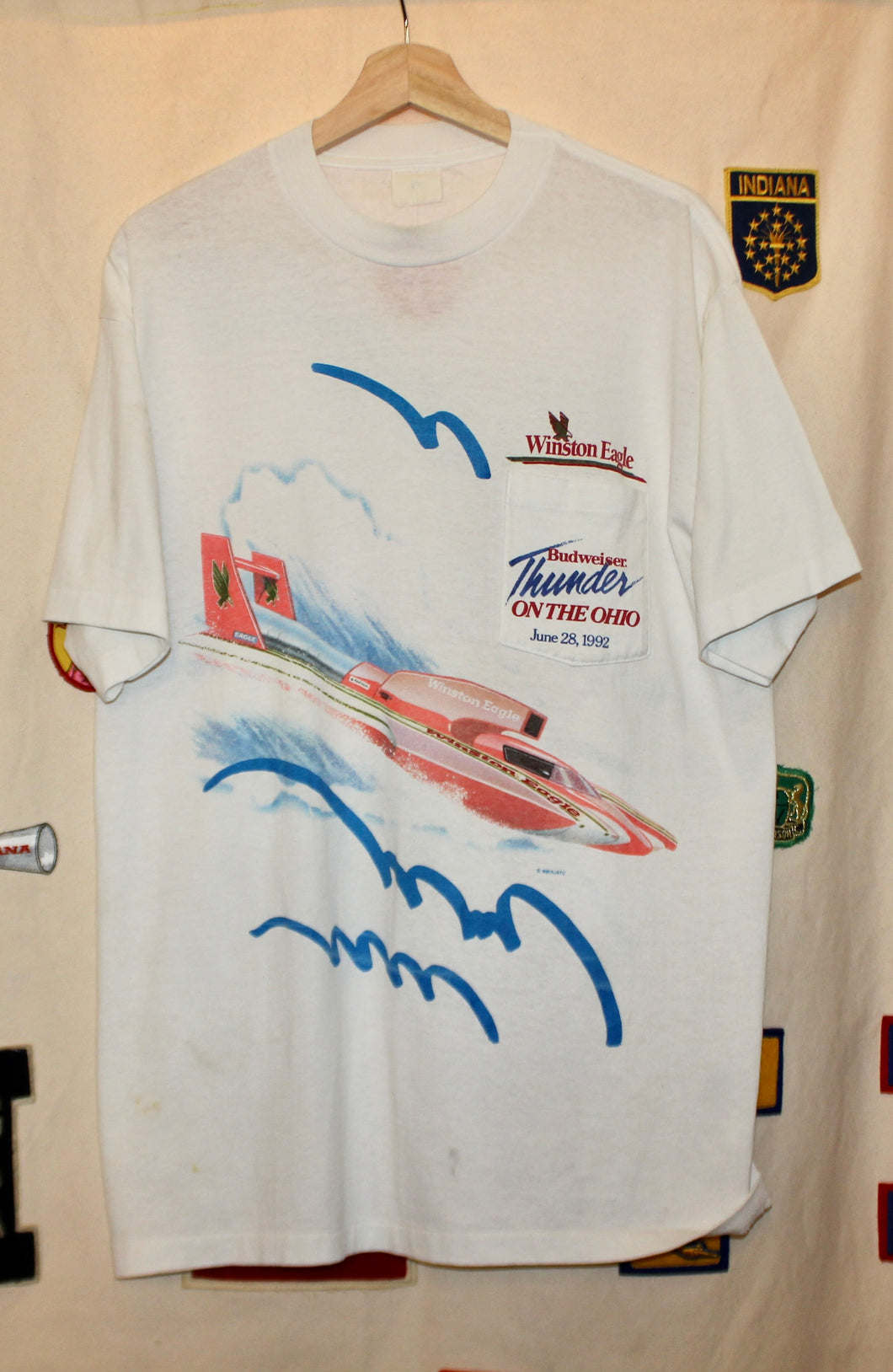 1992 Thunder on the Ohio Winston Eagle T-Shirt: XL