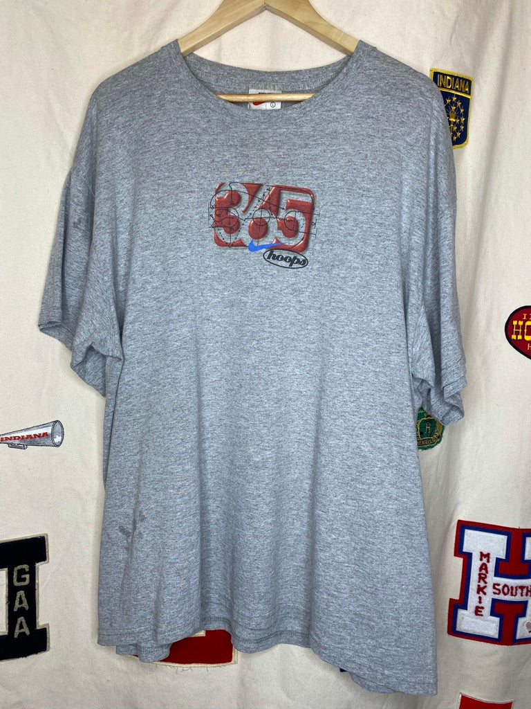 90's Nike 365 Hoops Grey T-Shirt: L