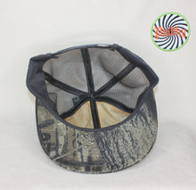 Load image into Gallery viewer, Vintage Vincetnt Trucking &amp; Equipment Service Camo Patch Snapback Hat K-Products

