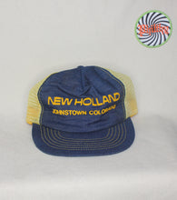 Load image into Gallery viewer, Vintage New Holland Johnstown Colorado Denim Mesh Trucker Hat
