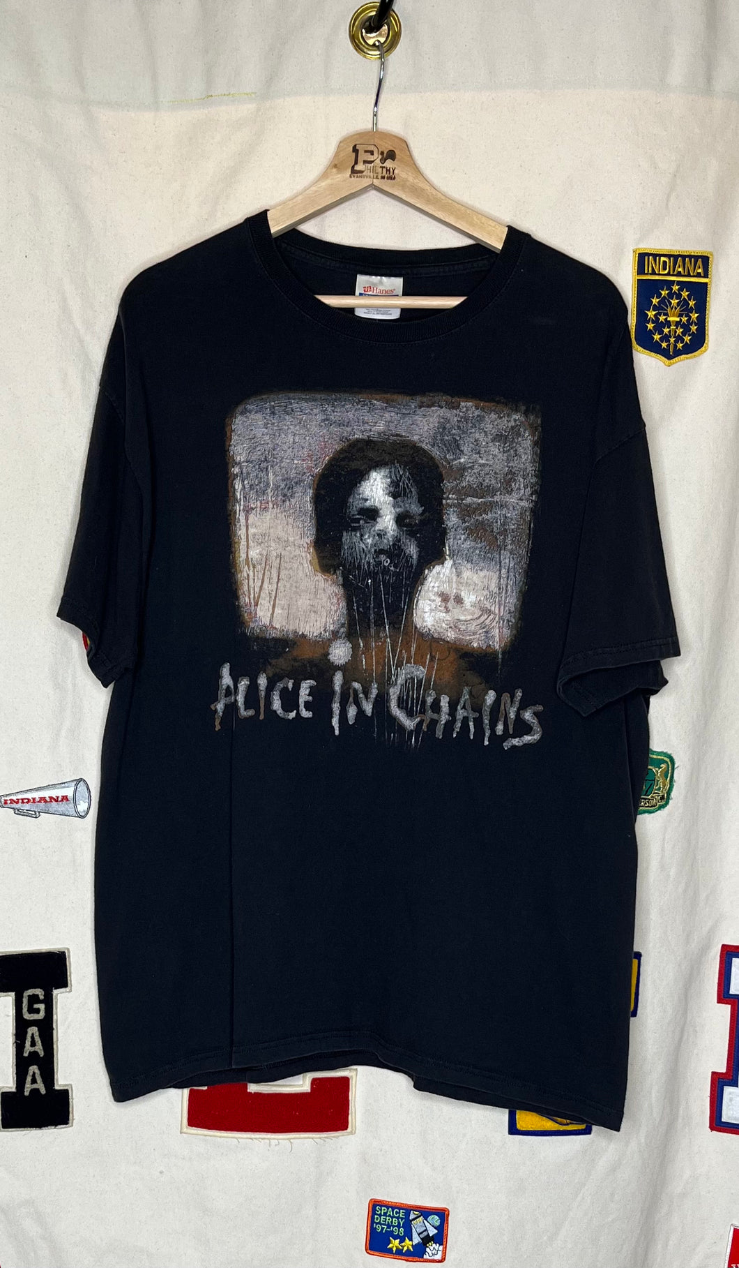 Alice in Chains Black Hanes T-Shirt: XL