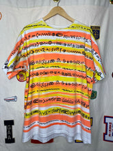 Load image into Gallery viewer, Vintage All Over Print Striped Surf Shirt: XL
